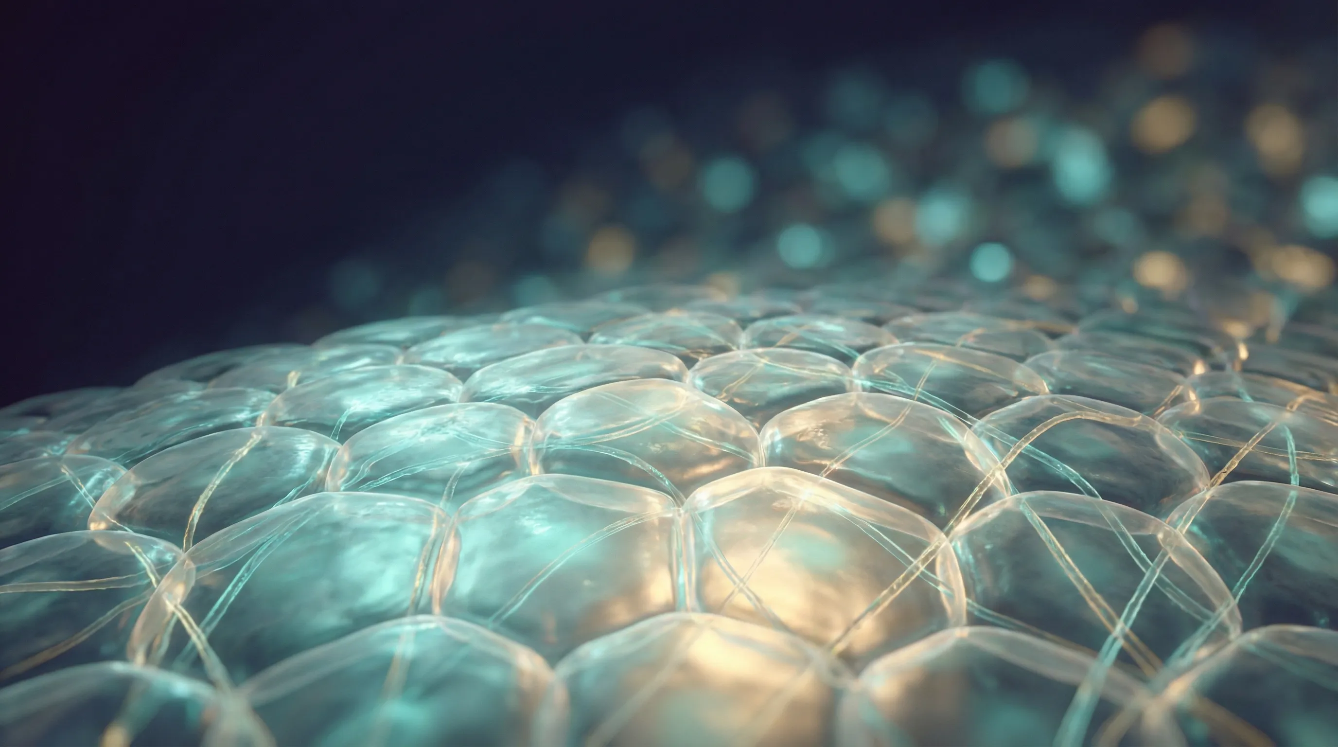 Cellular renewal — luminous dermal layers rebuilding